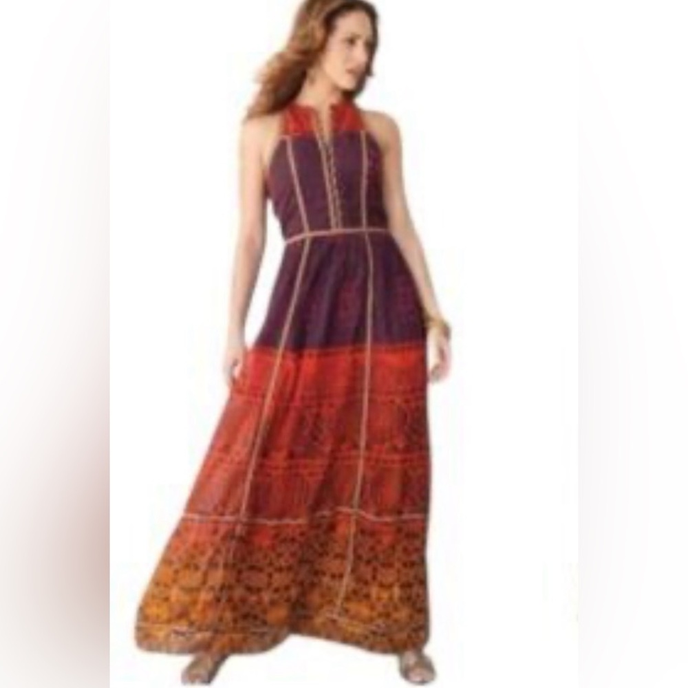 NWT Jessica London Bohemian Boho Maxi Dress Plus size 18